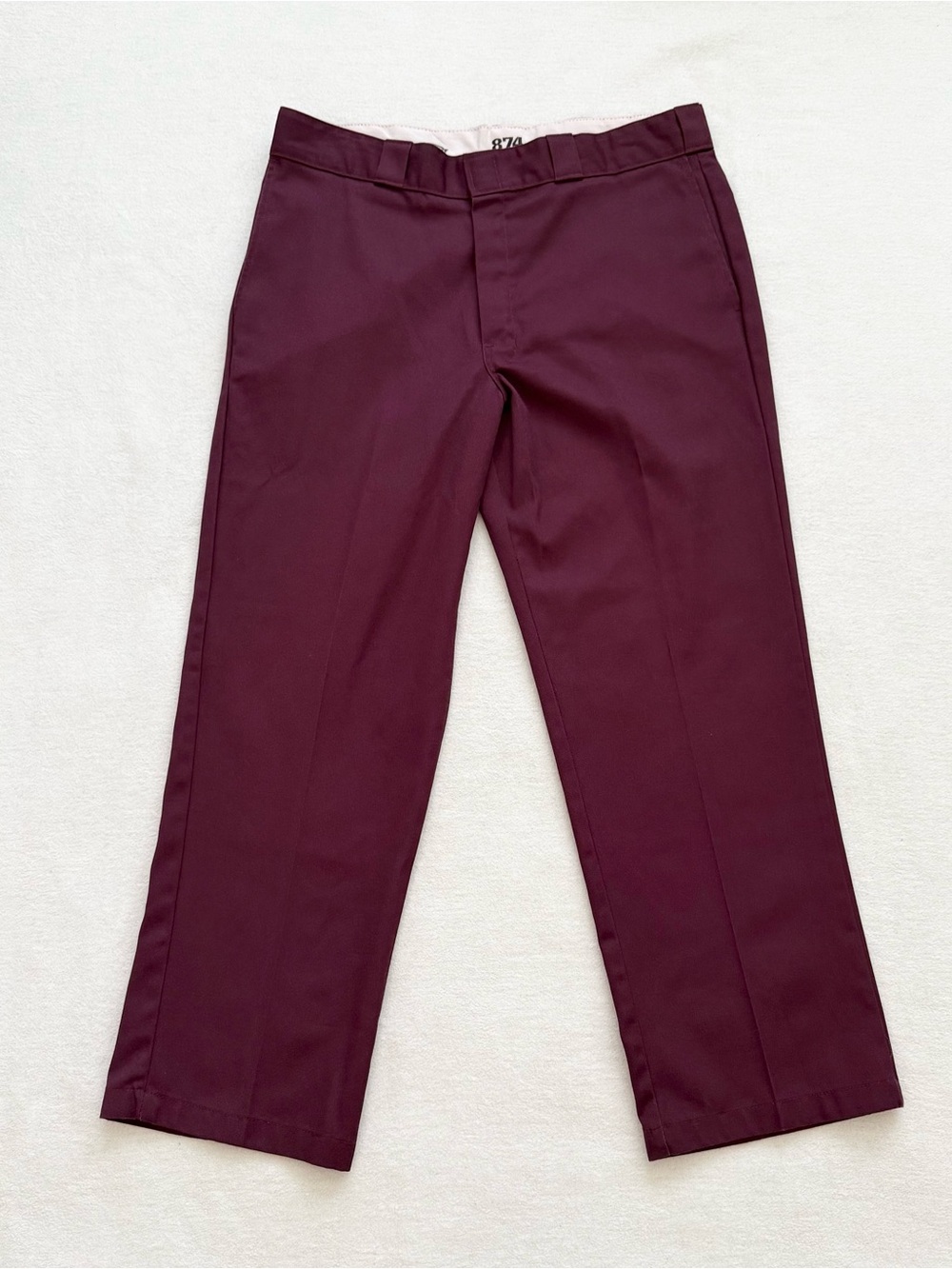Dickies 874 Original Fit Work Pants Men’s 36x30 Burgundy Straight Leg